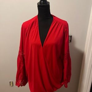 INC red blouse